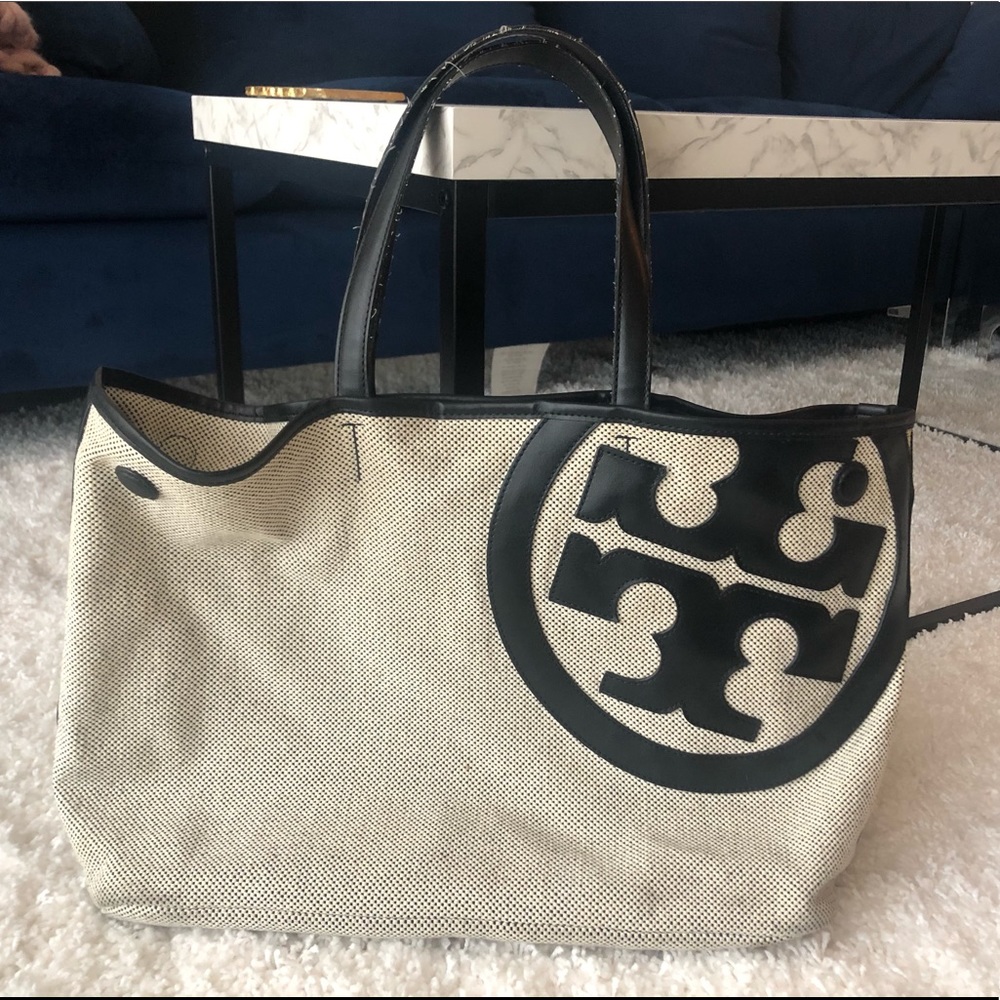 Authentic Tory Burch Logo Tote